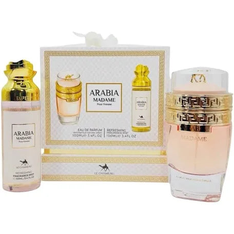 Arabia Madame 2in1 Gift Set 3.4oz perfume + 3.4 oz mist